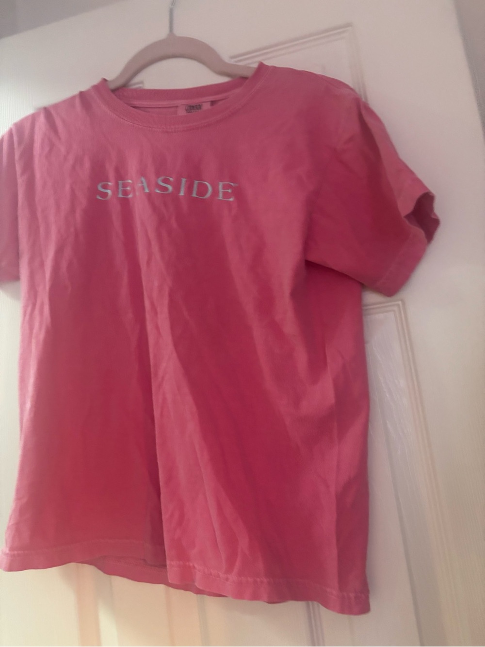 Comfort Colors Pink 'SEASIDE' Kids Short Sleeve Tee